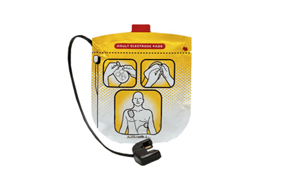 Adult Defribillation Pads on white background