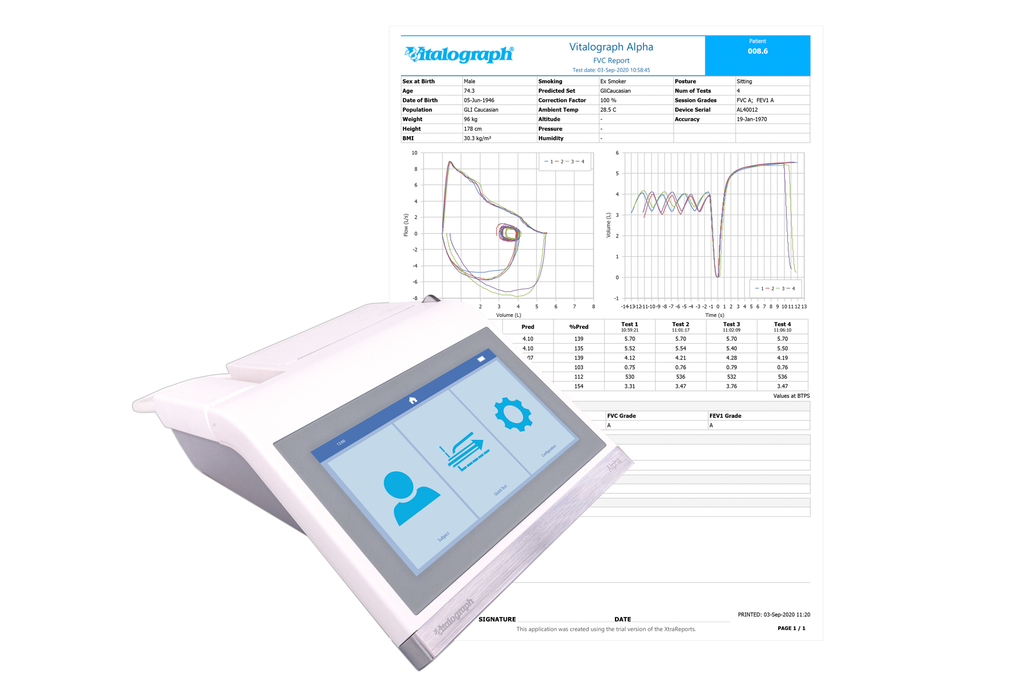 New Vitalograph Alpha Spirometer
