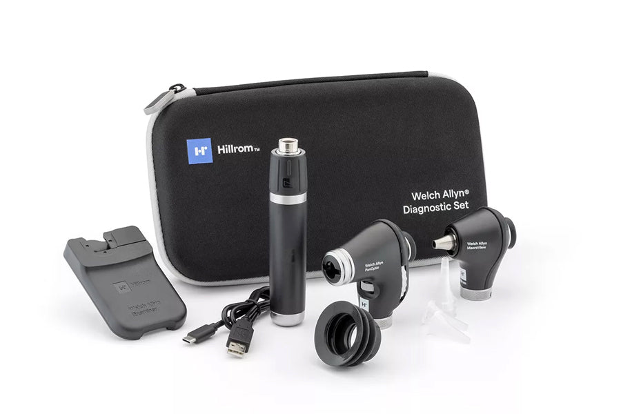 Hillrom - Welch Allyn Portable Diagnostic Set with PanOptic Plus - white background