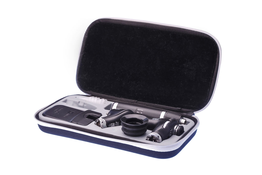 Hillrom Welch Allyn Portable Diagnostic Set with PanOptic Plus MacroView Plus Li-Ion Plus USB hard case on white background