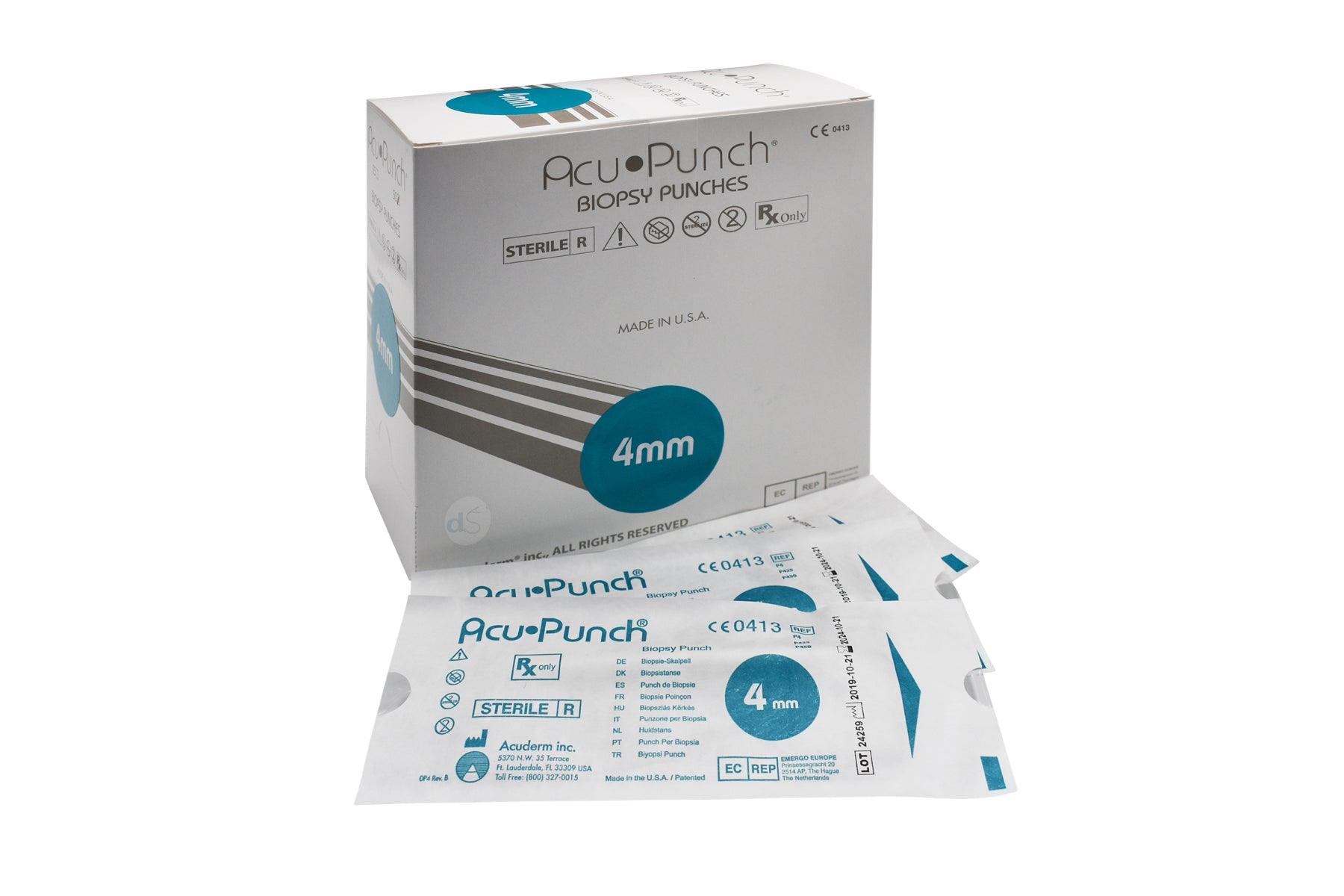 Acuderm Acuderm Acu-Punch Single-use Biopsy Punches, Sterile, Box of 50 – DocStock
