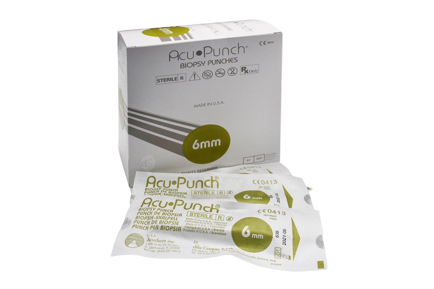 Acuderm Acuderm Acu-Punch Single-use Biopsy Punches, Sterile, Box of 50 – DocStock